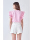 ფოტო #6 პროდუქტის Women's Mixed Media Knit Top