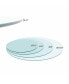 24 Inch Round Tempered Glass Table Top Clear Glass 1/4 Inch Thick Flat Polished Edge