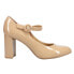 CL by Laundry Leader Mary Jane Pumps Womens Beige Dress Casual LEADER-702