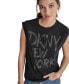 Фото #3 товара DKNY Women's Rhinestone-Logo Graffiti Graphic Tank Top