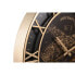 Фото #2 товара Настенное часы DKD Home Decor Самолет Стеклянный Позолоченный Железо Темно-коричневый (52 x 5 x 52 cm)