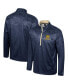 ფოტო #1 პროდუქტის Men's Navy Notre Dame Fighting Irish The Machine Half-Zip Jacket