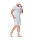 ფოტო #3 პროდუქტის Men's Moisture-Wicking Crewneck T-Shirt & Shorts Pajama Set