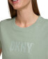 Фото #5 товара Women's Cotton Embellished-Logo T-Shirt