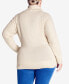Фото #2 товара Plus Size Rosie Cable Knit Sweater