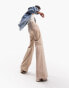 Фото #4 товара ASOS DESIGN lightweight wide leg jean in mushroom