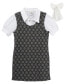 Big Girls Layered Effect Knit Dress with Collared Shirt, 2 Piece