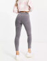 Фото #3 товара Pull&Bear super skinny high waisted jeans in grey