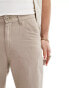 Jack & Jones wide fit linen mix carpenter trouser in beige