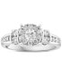 ფოტო #3 პროდუქტის EFFY® Diamond Halo Engagement Ring (1 ct. t.w.) in 14k White Gold
