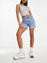 Фото #1 товара ONLY Vega roll hem denim short in light blue