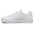 Фото #6 товара Puma Carina 2.0 Sd Lace Up Womens Grey Sneakers Casual Shoes 39494202