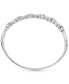 ფოტო #3 პროდუქტის Aquamarine (3-3/4 ct. tw.) & Diamond Accent Bangle Bracelet in Sterling Silver