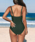 Women's Tummy Control Wrapped One Piece Swimsuit