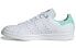 Фото #1 товара adidas originals StanSmith 复古 休闲 低帮 板鞋 女款 绿白色 / Кроссовки Adidas originals StanSmith G27908