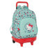 SAFTA Compact With Trolley Wheels Hello Kitty Sea Lovers Backpack