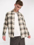 Vans helleson check shirt in beige S - фото #7