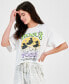 ფოტო #1 პროდუქტის Juniors' Hocus Pocus Halloween Graphic Crewneck T-Shirt