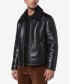 ფოტო #3 პროდუქტის Men's Cadman Faux Leather Fleece-Lined Aviator Jacket