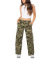 Фото #1 товара Juniors' Wide-Leg Zippered Cargo Jeans