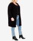 Фото #7 товара Plus Size Leona Long Sleeve Cardigan Sweater