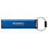 Фото #1 товара Kingston IronKey Keypad 200 - 128 GB - USB Type-A - 3.2 Gen 1 (3.1 Gen 1) - 145 MB/s - Cap - Blue