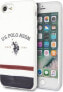 Фото #1 товара Чехол для смартфона U.S. Polo Assn. Tricolor Pattern Collection для iPhone 7/8/SE 2020, белый/белый