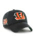 Фото #1 товара Men's Black Cincinnati Bengals Sure Shot Franchise Fitted Hat