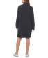 Фото #2 товара Women's Half-Zip High-Low Sweater Dress