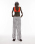 Topshop Petite knit beach trouser in monochrome