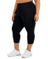 ფოტო #3 პროდუქტის Plus Size Women's Solid 7/8 Cropped Leggings, Created for Macy's