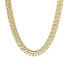 Wide Pave and Solid Hearts Chain Choker Necklace