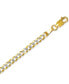 Фото #6 товара 22" Two-Tone Open Curb Link Chain Necklace (3-5/8mm) in Solid 14k Gold & White Gold