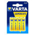 VARTA R6 AA Zinc Batteries 4 Units