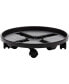 Фото #1 товара Plant Caddie With Saucer Tray and Wheels, Round, Black 16 Inches