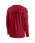 Men's Cardinal Arizona Cardinals 2022 Sideline Coach Chevron Lock Up Performance Long Sleeve T-shirt
