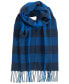 ფოტო #1 პროდუქტის Men's Woolen Plaid Scarf