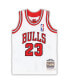 ფოტო #3 პროდუქტის Infant Boys and Girls Michael Jordan White Chicago Bulls 1997/98 Hardwood Classics Authentic Jersey