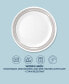 Brushed Silver Tone Dinner Plate