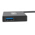 Фото #7 товара Tripp U360-004-4A-AL 4-Port Slim Portable USB-A Hub - USB 3.2 Gen 1 - Aluminum Housing - USB 3.2 Gen 1 (3.1 Gen 1) Type-A - USB 3.2 Gen 1 (3.1 Gen 1) Type-A - 5000 Mbit/s - Black - Aluminium - 0.22 m