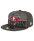 Фото #1 товара Men's Pewter Tampa Bay Buccaneers 2023 NFL Training Camp 59FIFTY Fitted Hat