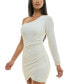 ფოტო #3 პროდუქტის Juniors' One-Shoulder Jewel-Cuff Dress