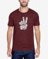 ფოტო #1 პროდუქტის Men's Premium Blend Word Art Peace Out T-shirt