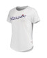 Фото #3 товара Women's White Phoenix Mercury Tri-Blend T-shirt