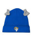 Newborn Infant Boys and Girls White, Royal Los Angeles Rams Dream Team Onesie Pants Hat Set