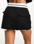 The Couture Club fold mini skirt in black