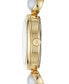 ფოტო #3 პროდუქტის Monroe Gold-Tone Stainless Steel & Faux Pearl Bracelet Watch 24mm