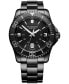 Men's Swiss Maverick Black Edition Black PVD Stainless Steel Bracelet Watch 43mm