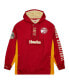 Men's Red Distressed Atlanta Hawks Team OG 2.0 Vintage-Like Logo Anorak Windbreaker Quarter-Zip Jacket