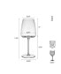 Cora 13 Ounce White Wine Glass 4-Piece Set